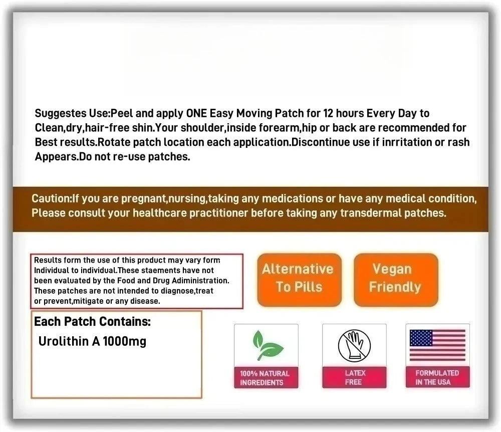 Reishi Capsules - Organic Mushroom Extract Supplement with Potent Red Vegan Supplement, 30 Patches